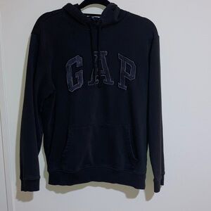 GAP Men's Black Hoodie with Logo
